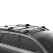Bare transversale Thule Evo Raised Rail Wingbar Edge pentru MG 5 (Mk. II) 5 usi Estate, model 2020 - prezent, Sistem cu prindere pe bare longitudinale